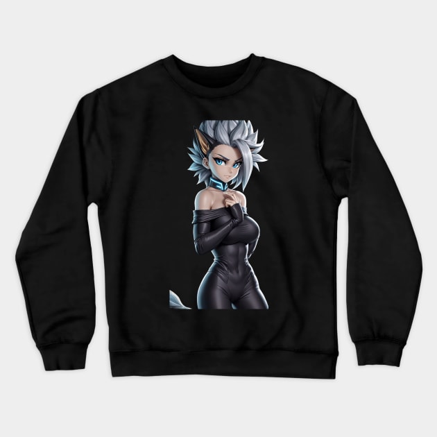 Super Saiyan Meow Crewneck Sweatshirt by VoidXedis